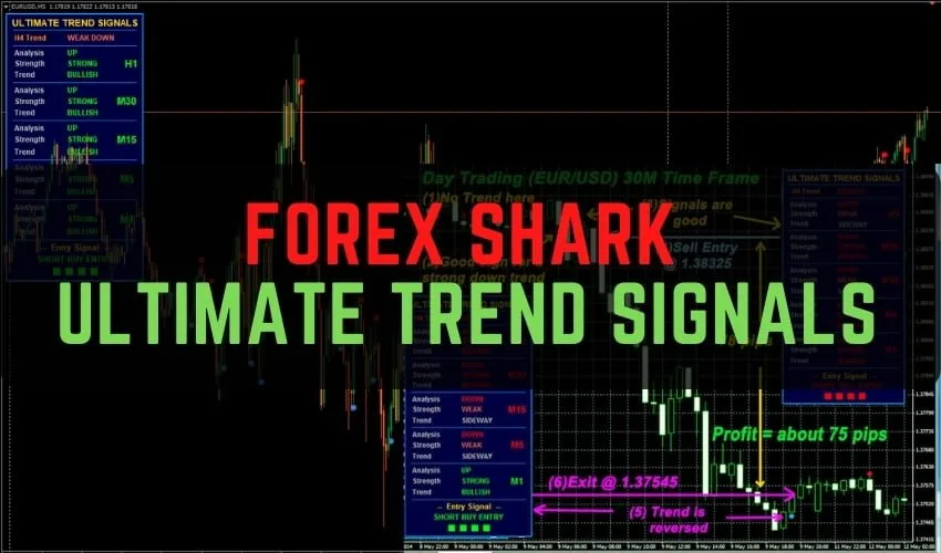 Forex Shark Ultimate Trend Signals Indicator For FREE Download